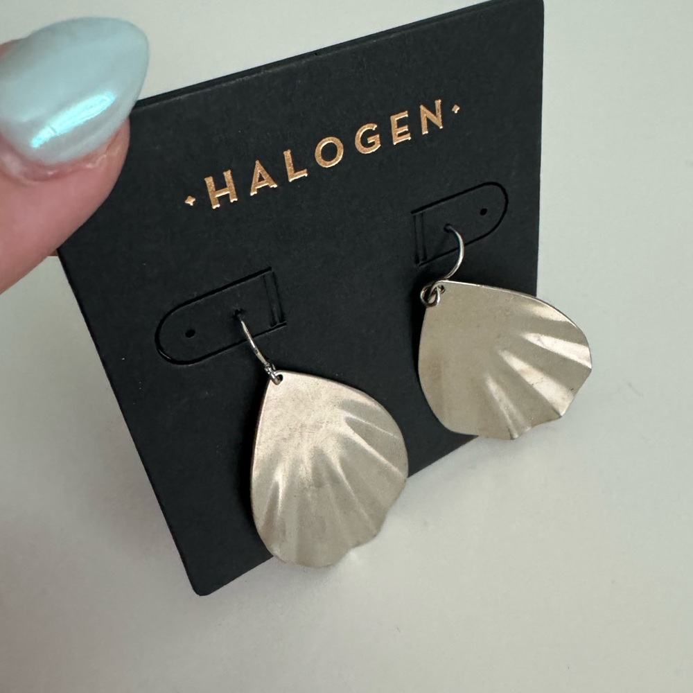 Halogen Silver Dangle Earrings - Picture 3 of 4